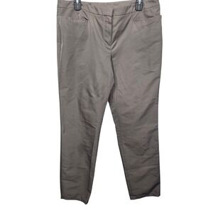 Lida Baday Slim Pant Clay Women's Size 12 Polyester Silk Blend